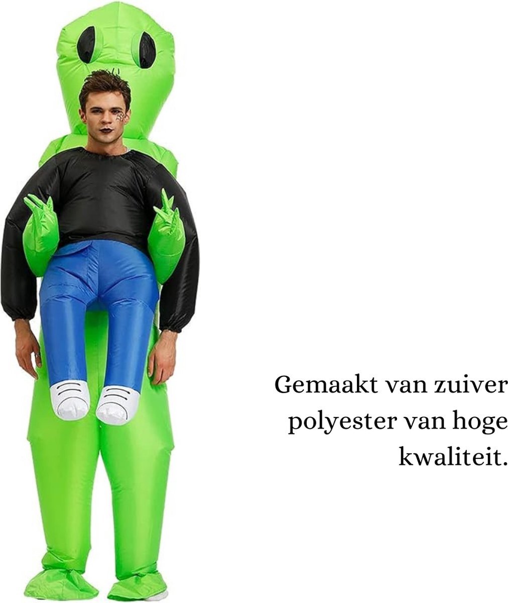 Opblaasbaar Alien Kostuum voor Volwassenen