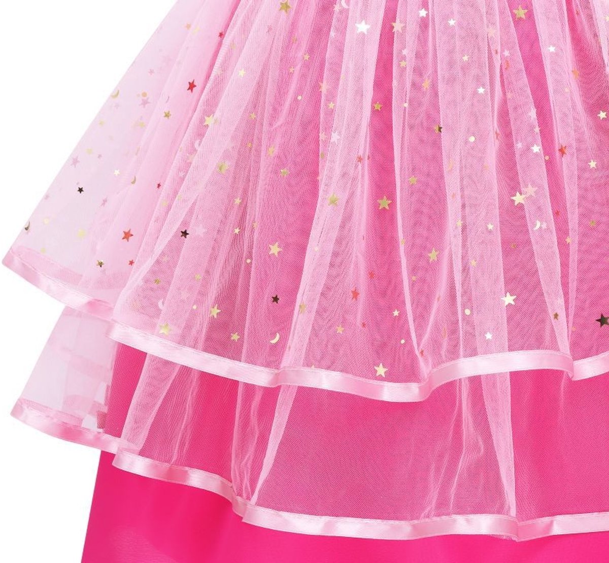 Luxe Barbie Prinsessenjurk Metallic Roze
