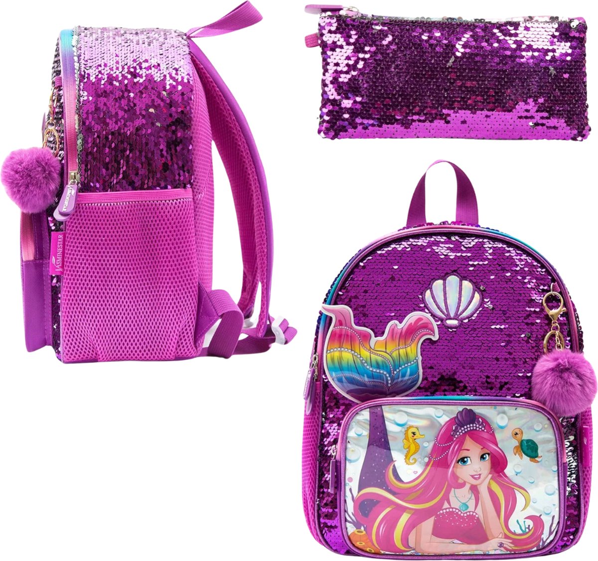 Mermaid Schooltas Pailletten