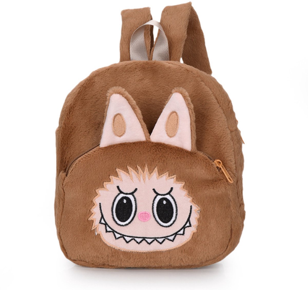 Joya Kids® Fluffy Labubu Rugzak Bruin