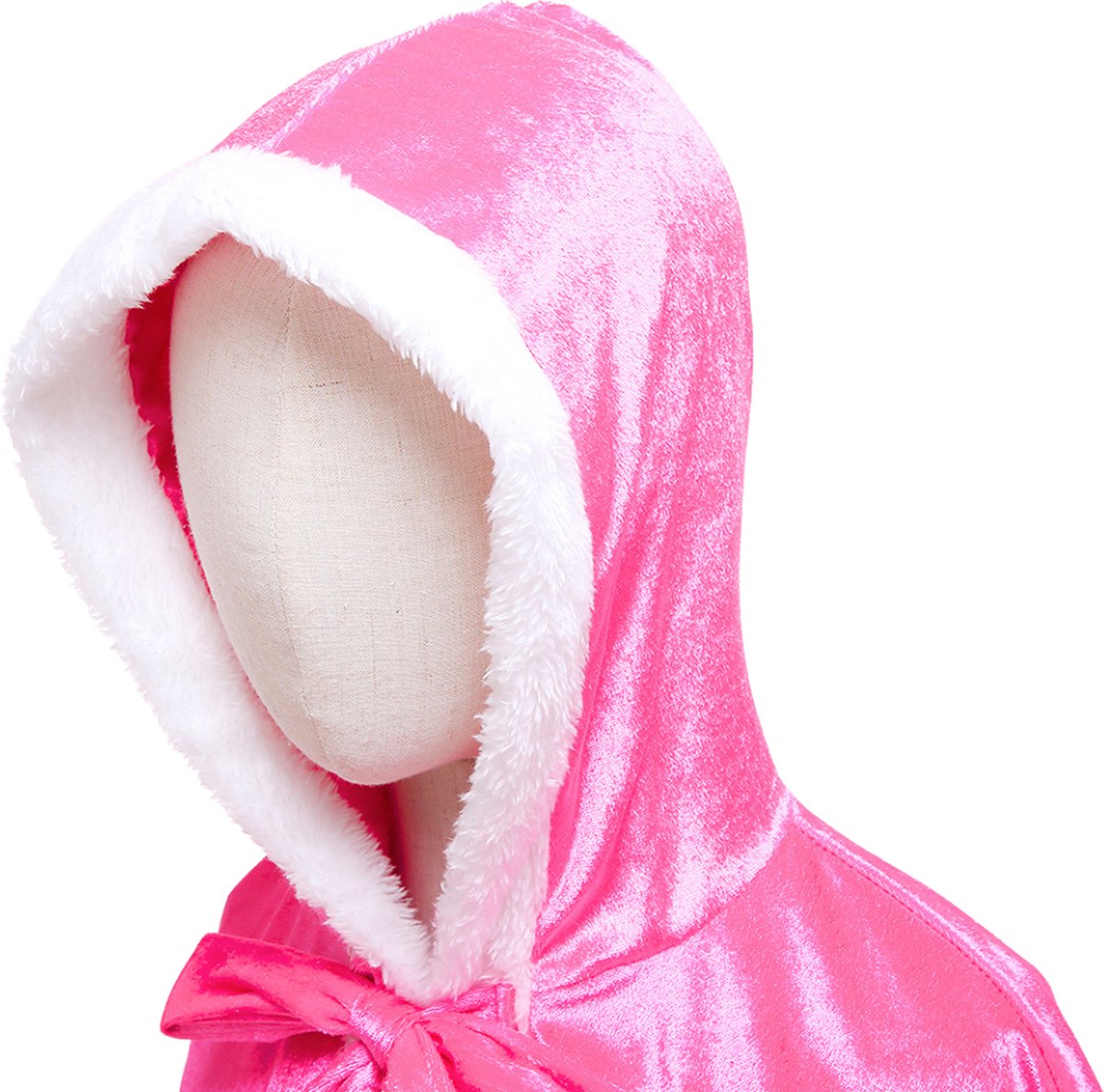 Luxe Verkleed Cape Winter Roze