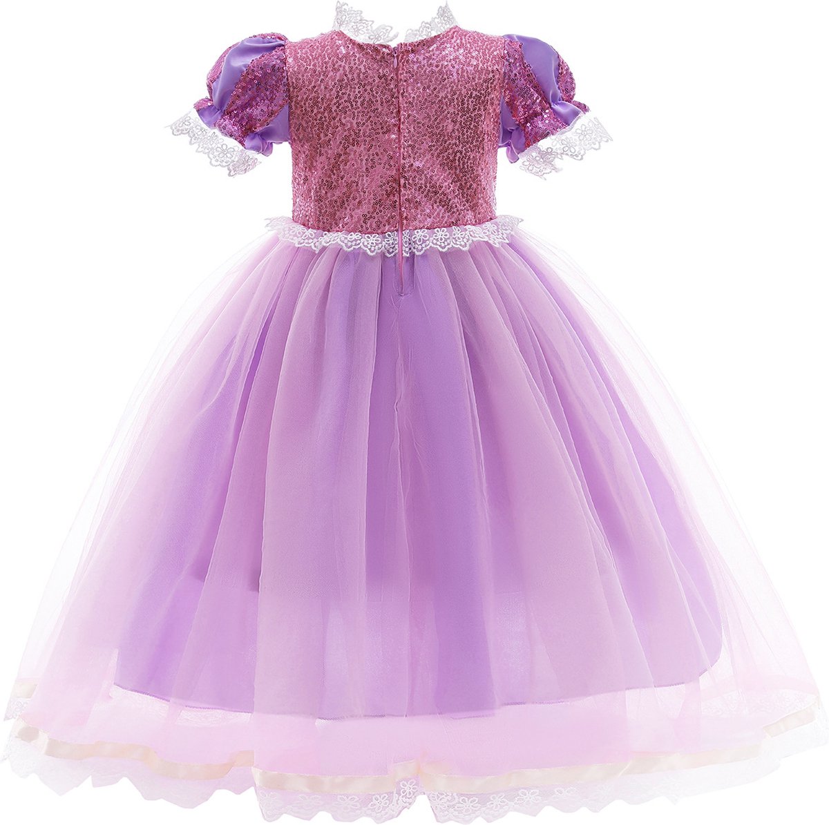 Rapunzel Prinsessenjurk roze en paars