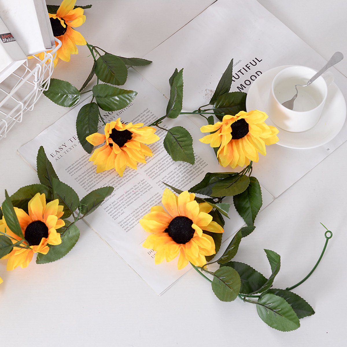 Zonnebloem Slinger Decoratie Set van 3 stuks