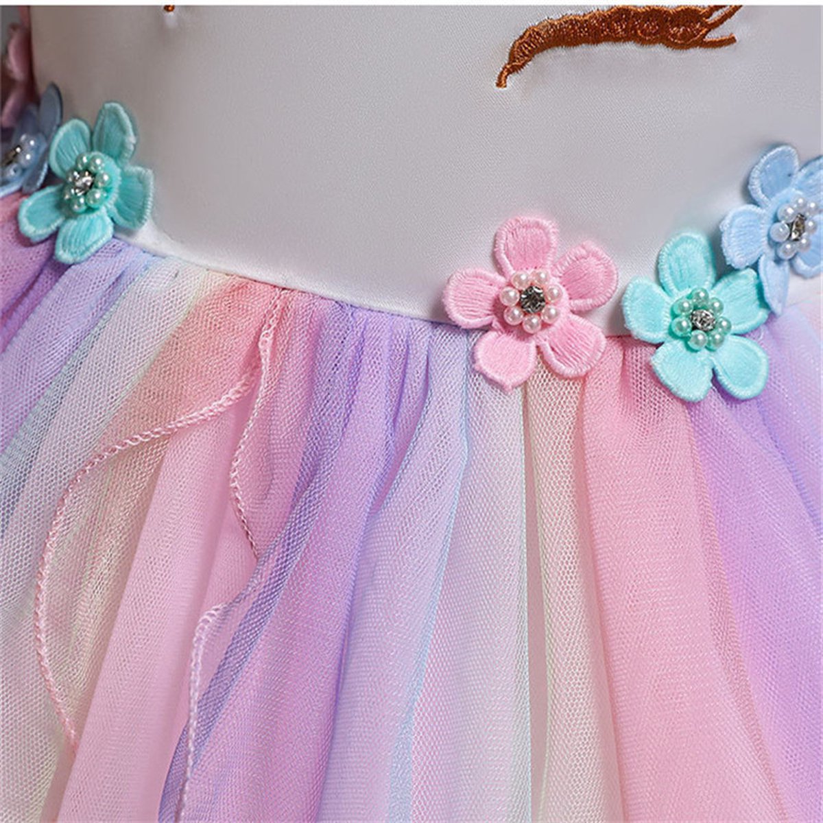 Unicorn Verkleedjurk met eenhoorn haarband