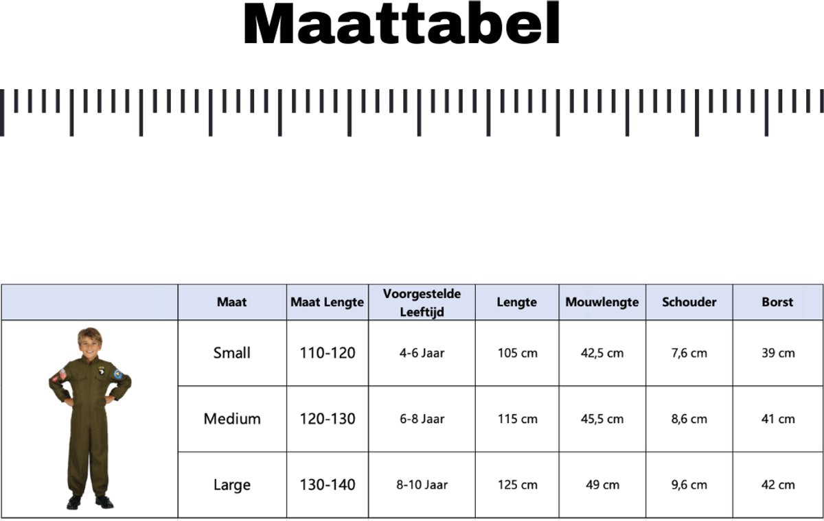 Piloten Verkleedpak Kind Top Gun