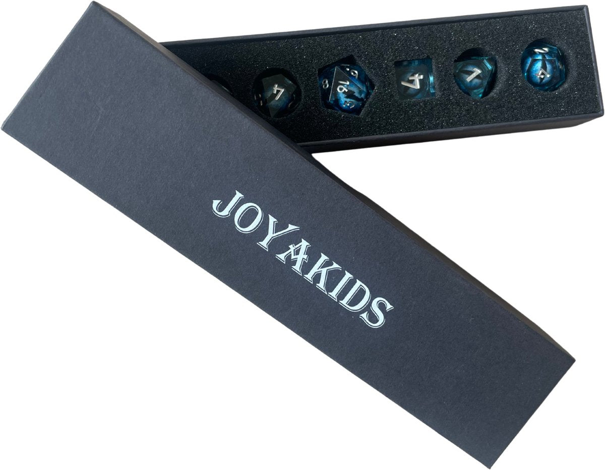 Dungeons and Dragons Dobbelsteen set Blauw met Oog in de Stenen