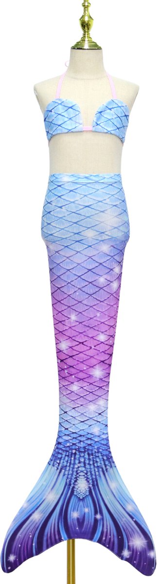Galaxy Zeemeerminstaart met bikini top en Accessoires met MONOVIN