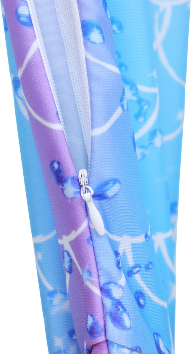Zeemeerminstaart met bikini set Blauw en Paars met MONOVIN