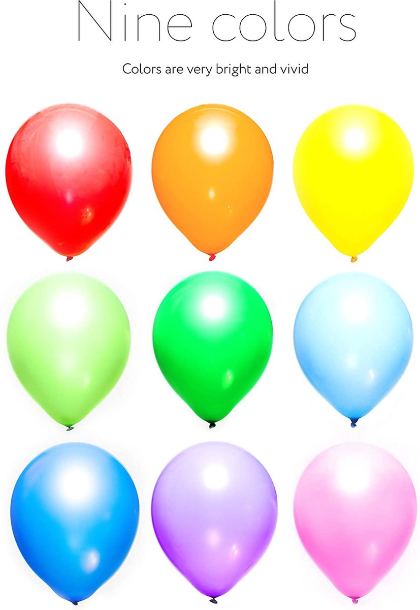 Gekleurde Latex Ballonnen 100 stuks