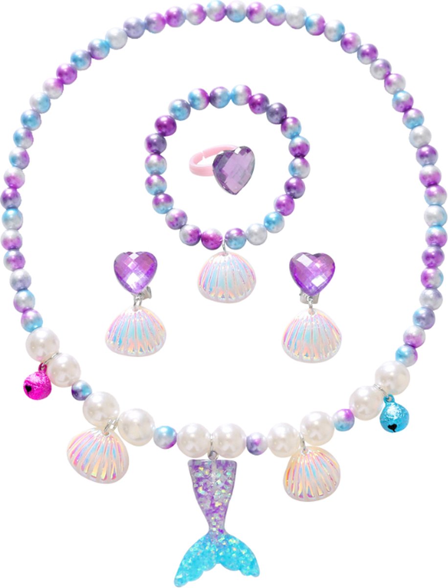 Galaxy Zeemeerminstaart met bikini top en Accessoires met MONOVIN
