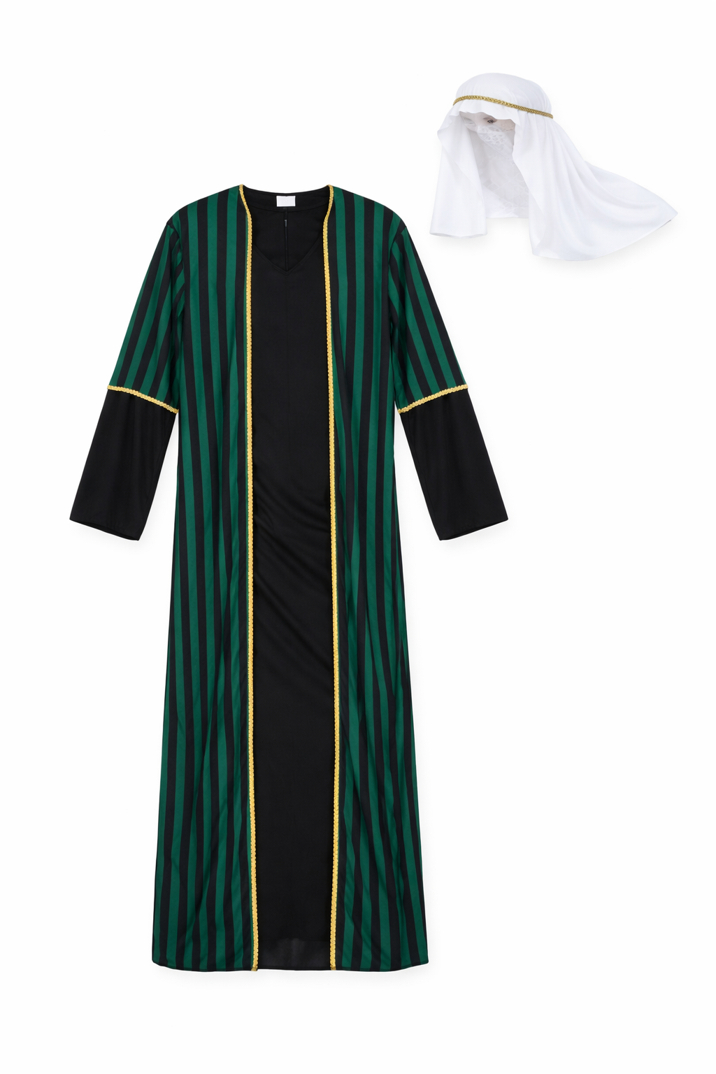 Arabische Sjeik Verkleedpak Heren Zwart/Groen
