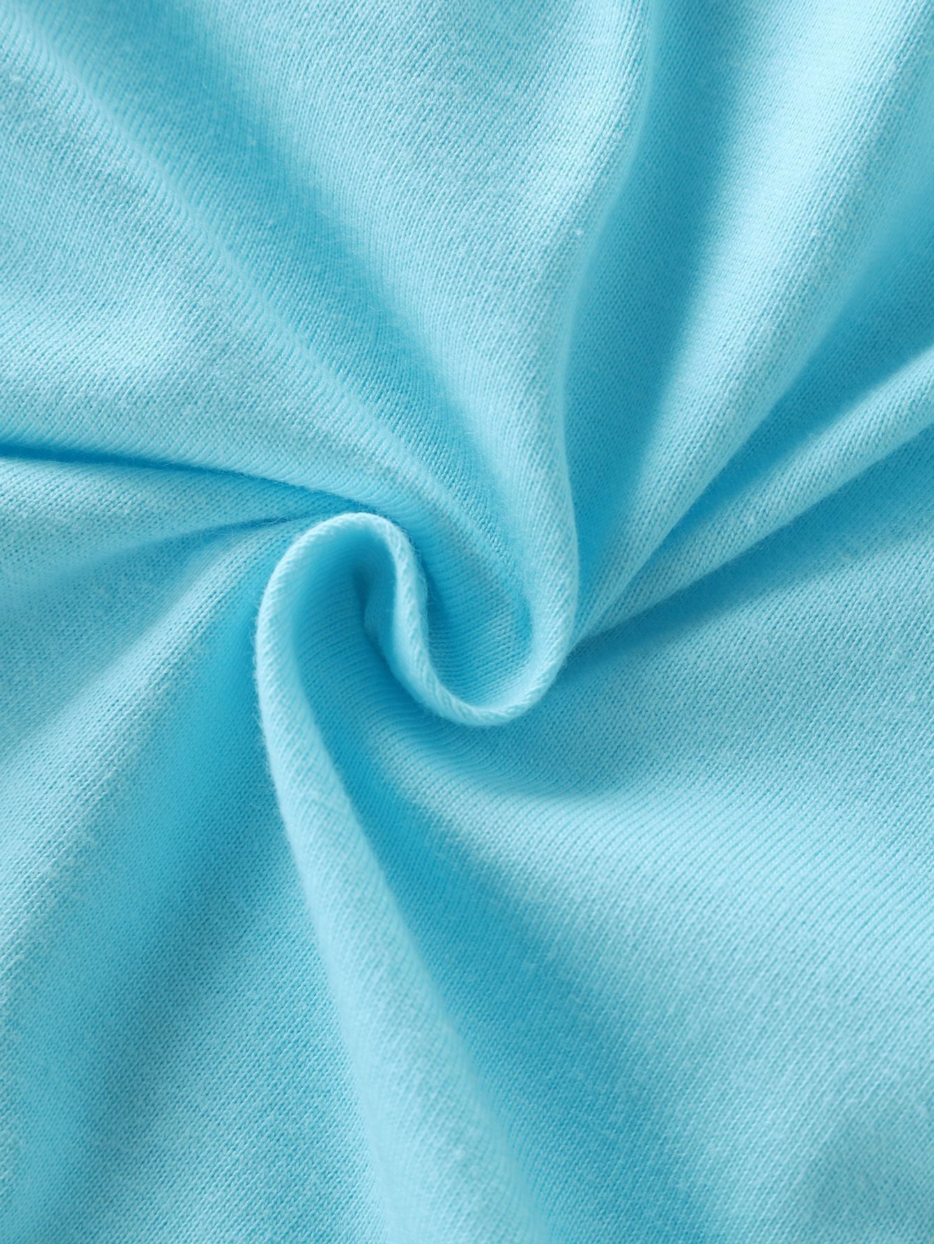 Comfortabele Prinsessenjurk voor Kinderen T-shirt Stof Licht Blauw