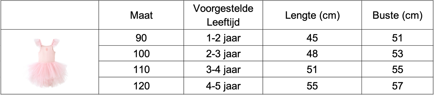 Ballerina Jurkje (1 tot 5 jaar)