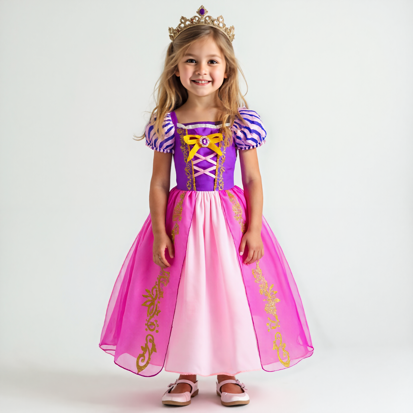 Rapunzel Prinsessenjurk meisje Korte Mouw