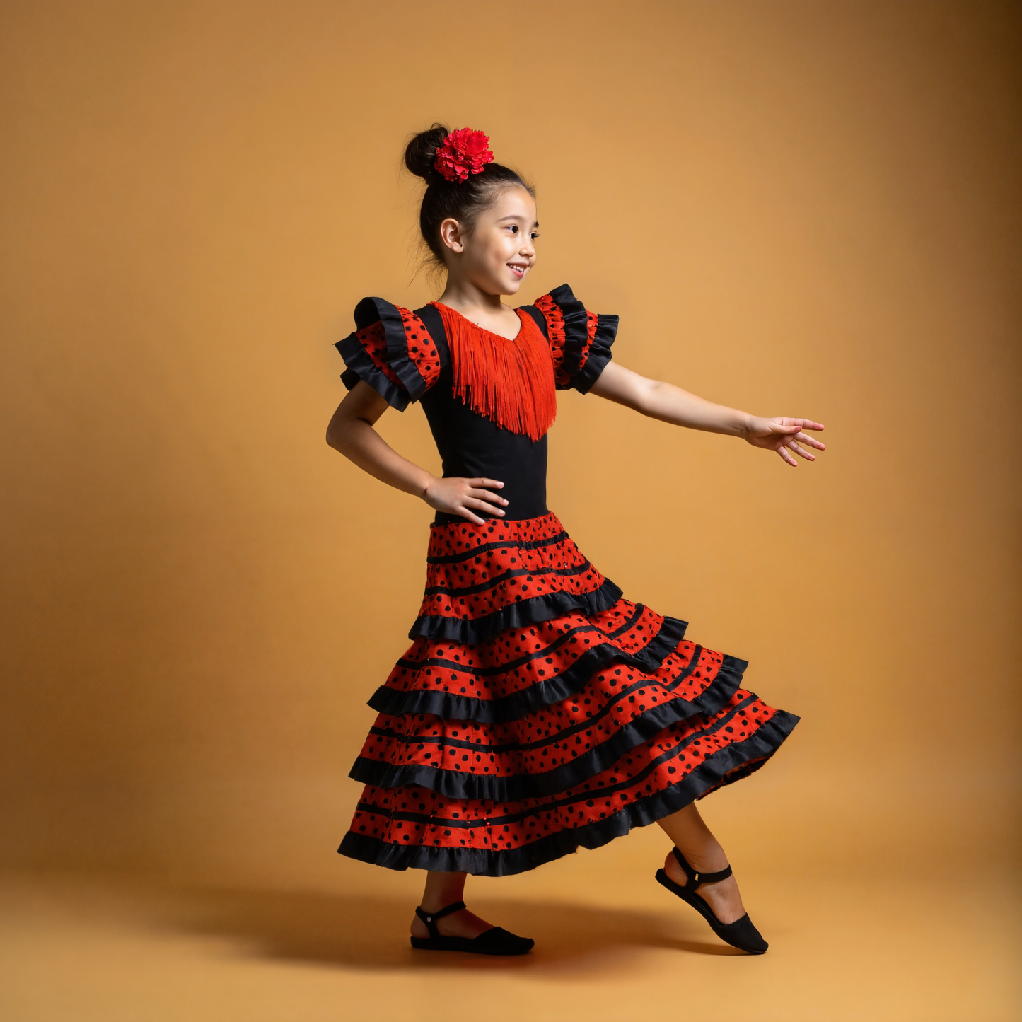 Spaanse Flamenco Verkleedjurk Meisjes