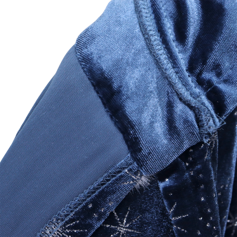 Luxe Winter Prinsessen Cape Donker Blauw