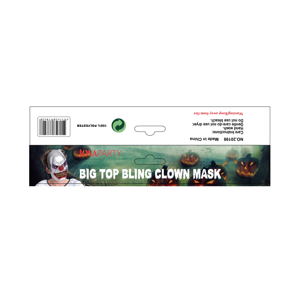Creepy Clown Masker Volwassenen
