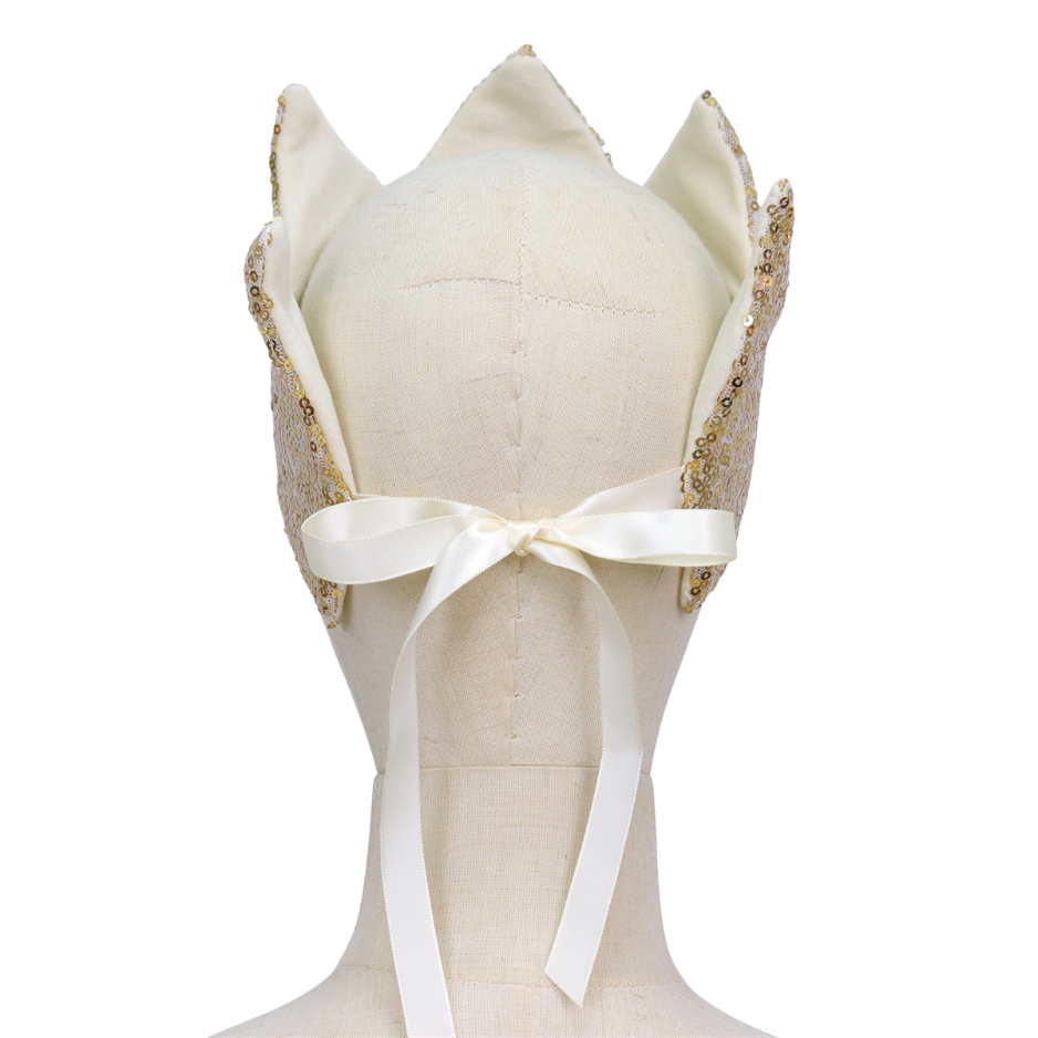 Luxe Verkleed Glitter Kroon en Staf Accessoires Goud