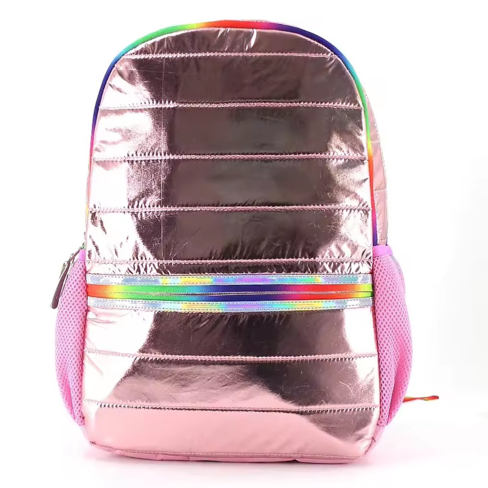 Metallic Schooltas