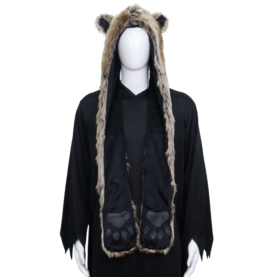 Faux Fur Berenmuts met Pootprint & Handwarmers