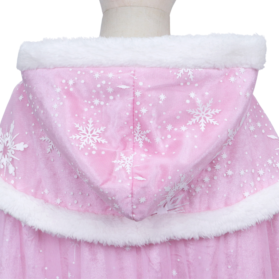 Luxe Winter Prinsessen Cape Roze
