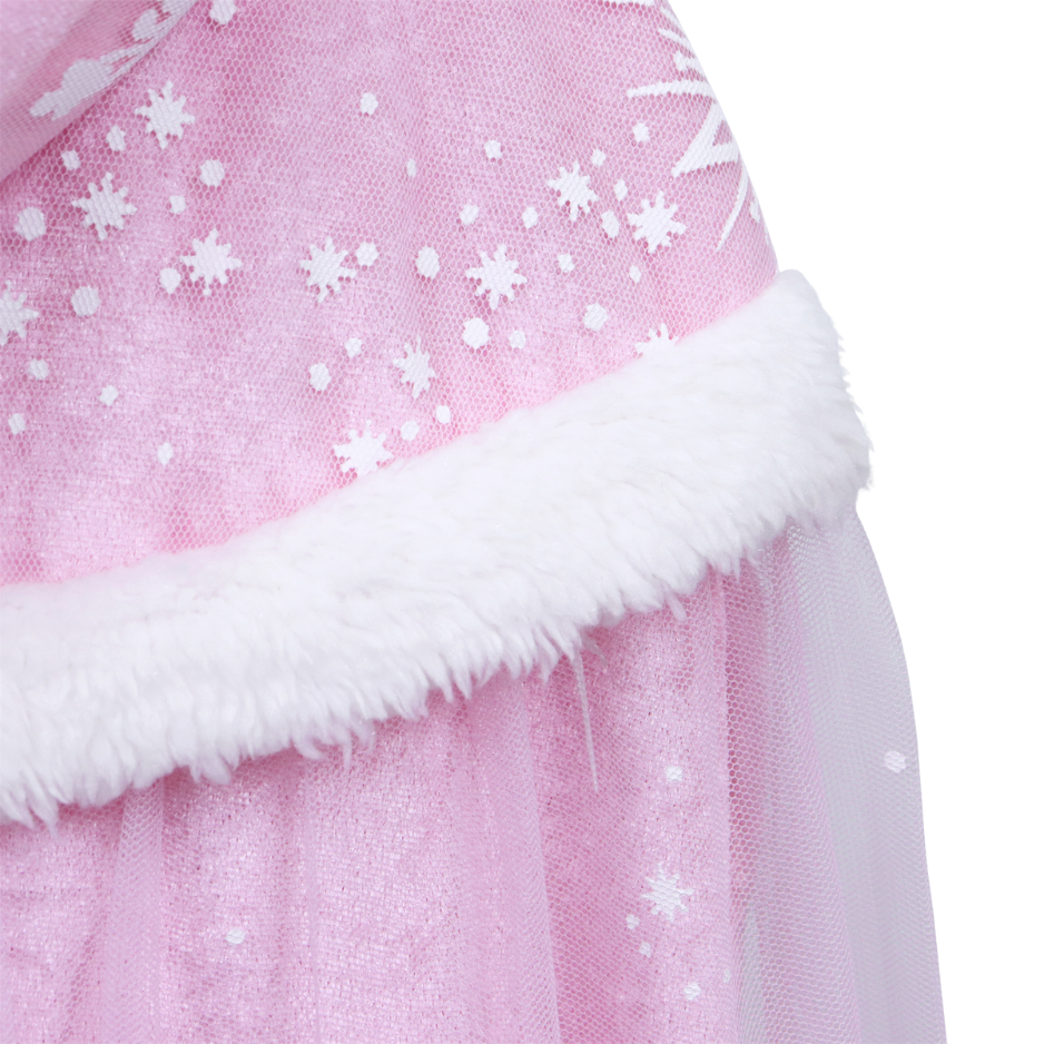 Luxe Winter Prinsessen Cape Roze