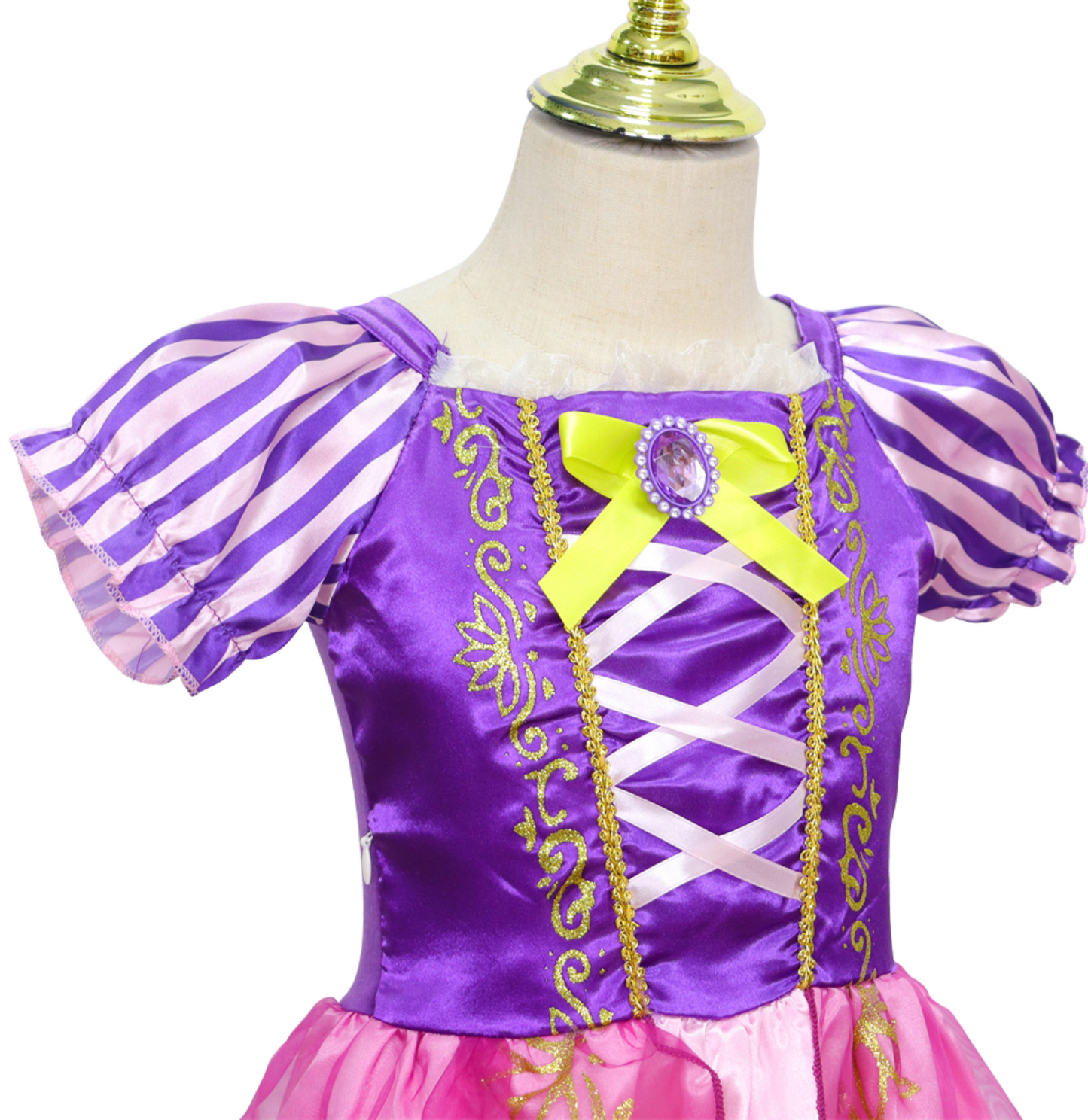 Rapunzel Prinsessenjurk meisje Korte Mouw