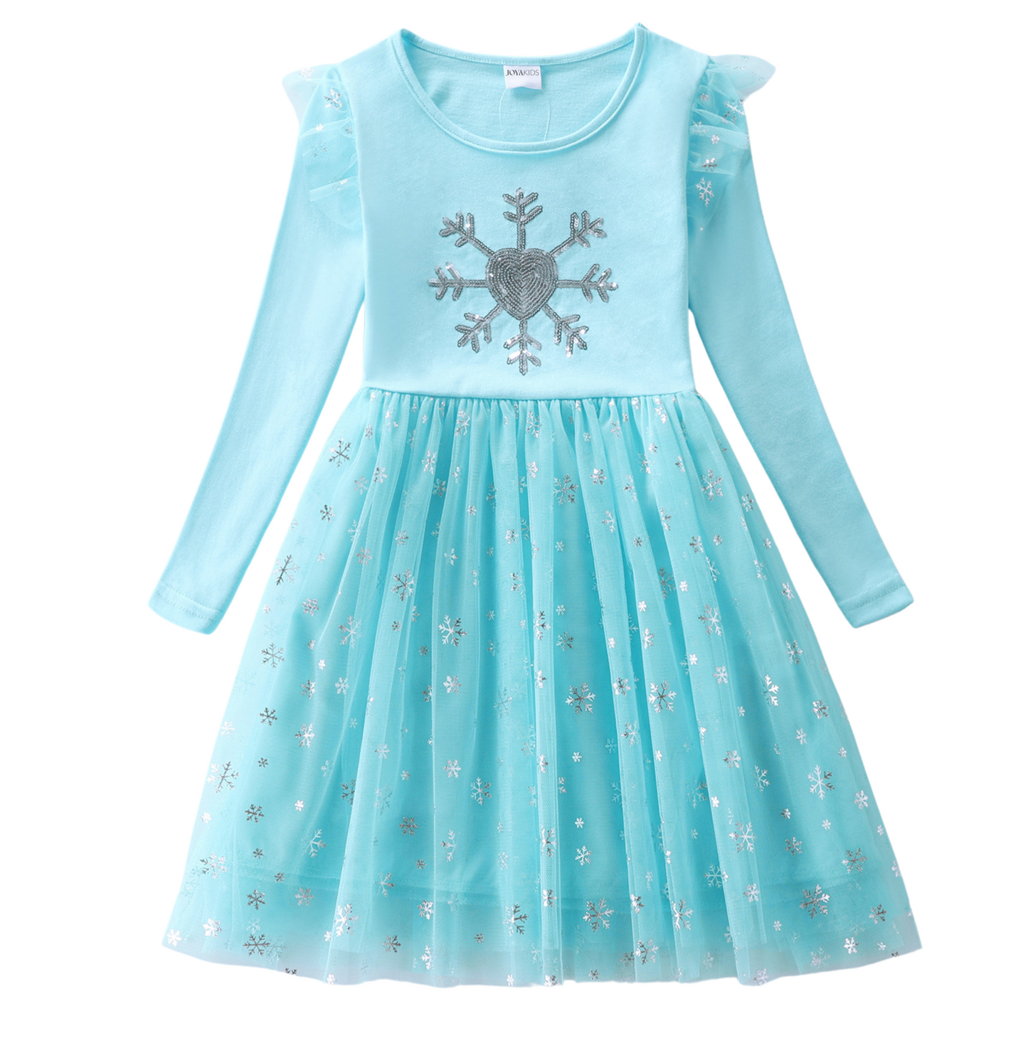 Comfortabele Prinsessenjurk voor Kinderen T-shirt Stof Licht Blauw
