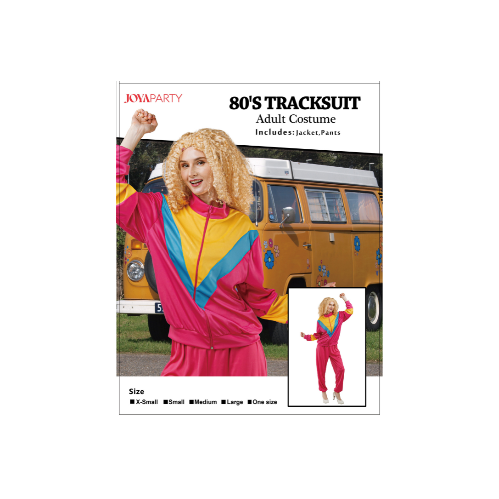 80's Trainingspak Dames Roze