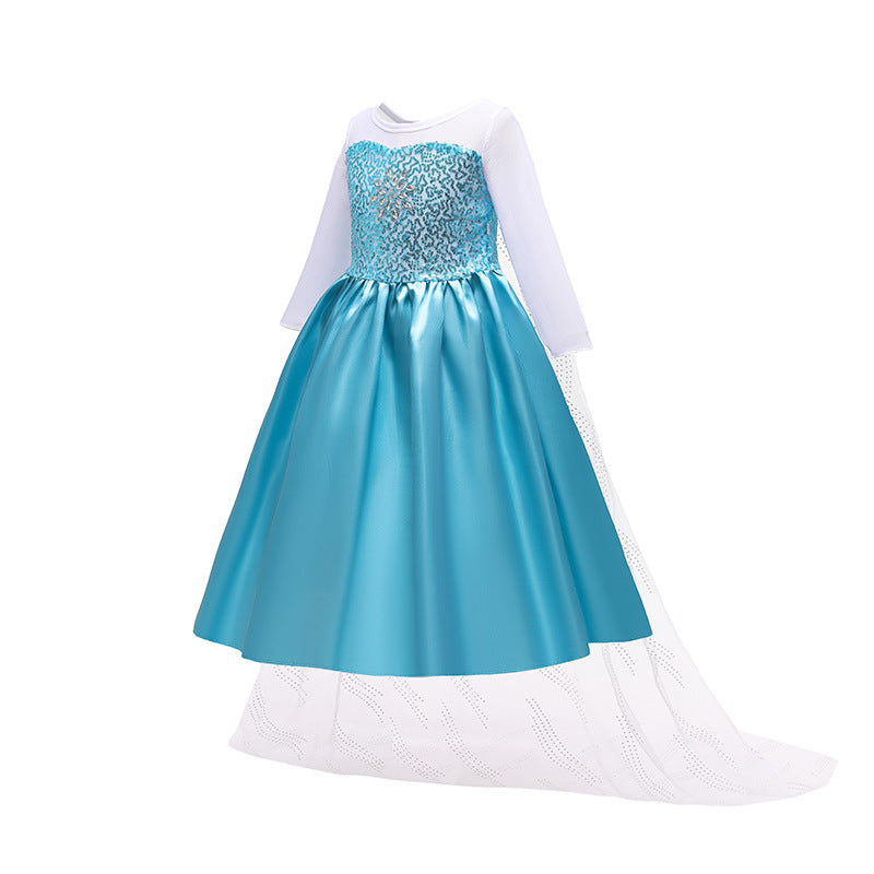 Blauwe Prinsessenjurk Meisje