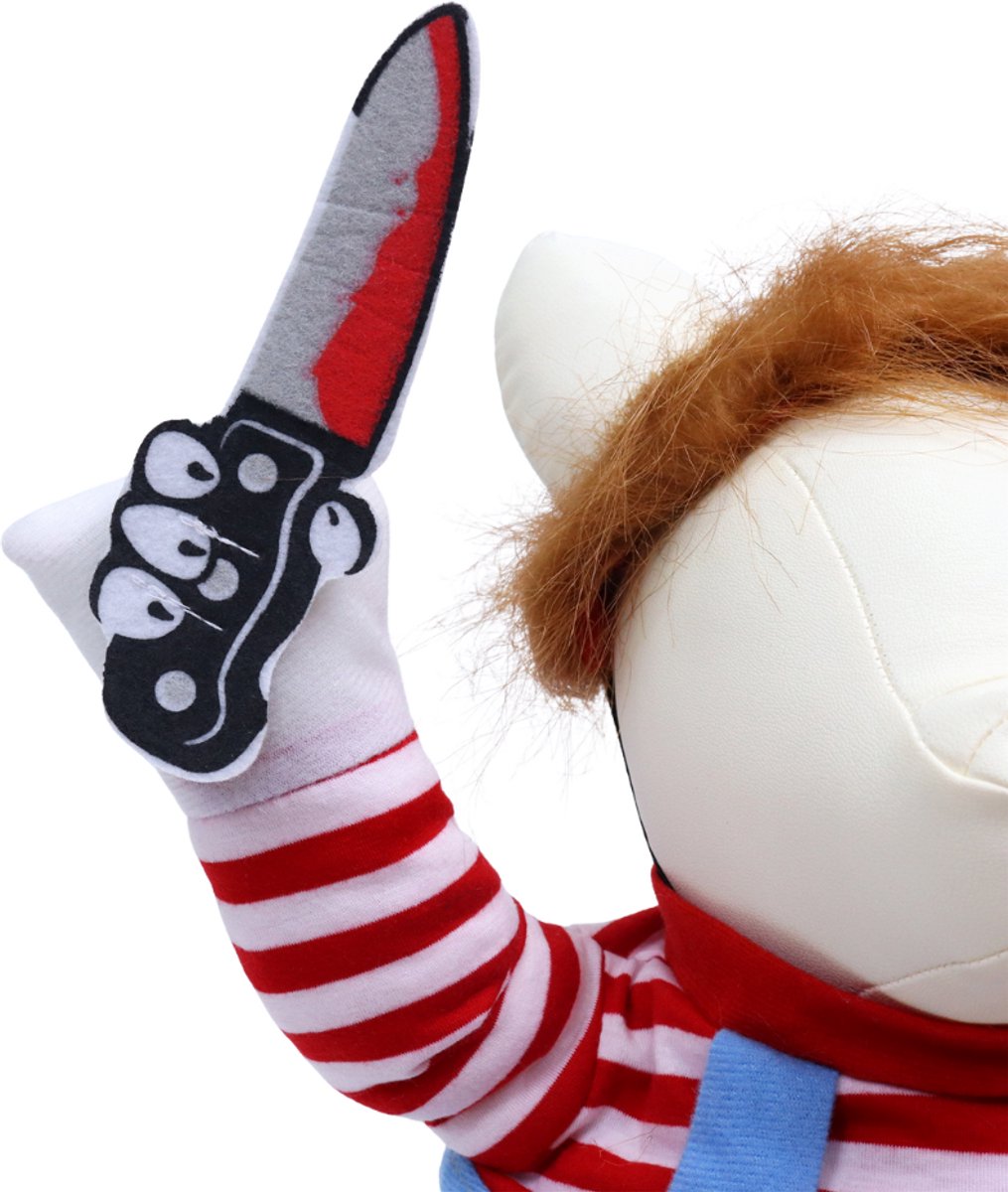 Chucky Horrorpop Verkleedkostuum voor Hond of Kat