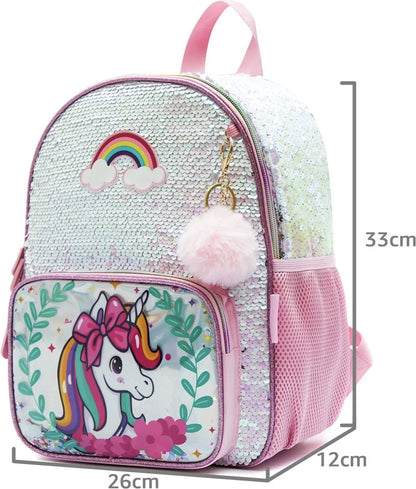 Unicorn Schooltas Pailletten