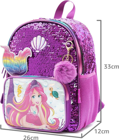Mermaid Schooltas Pailletten