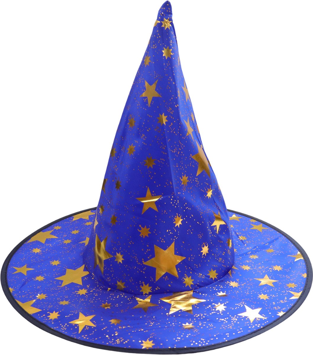 Tovenaars Cape en Hoed Blauw