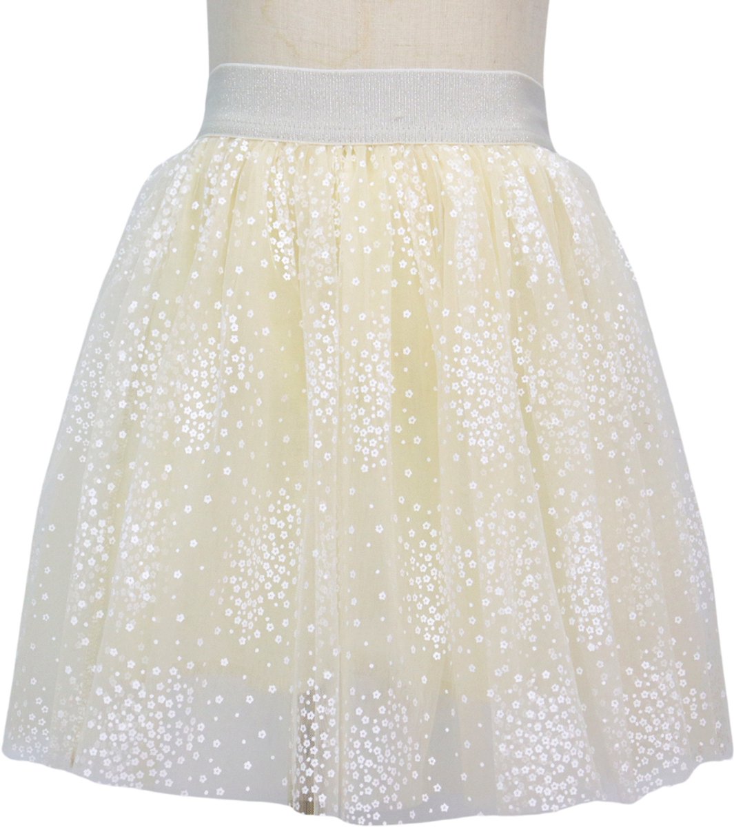 Licht Geel Verkleedrok met Tule
