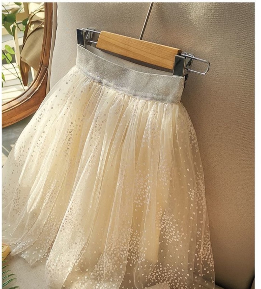 Licht Geel Verkleedrok met Tule