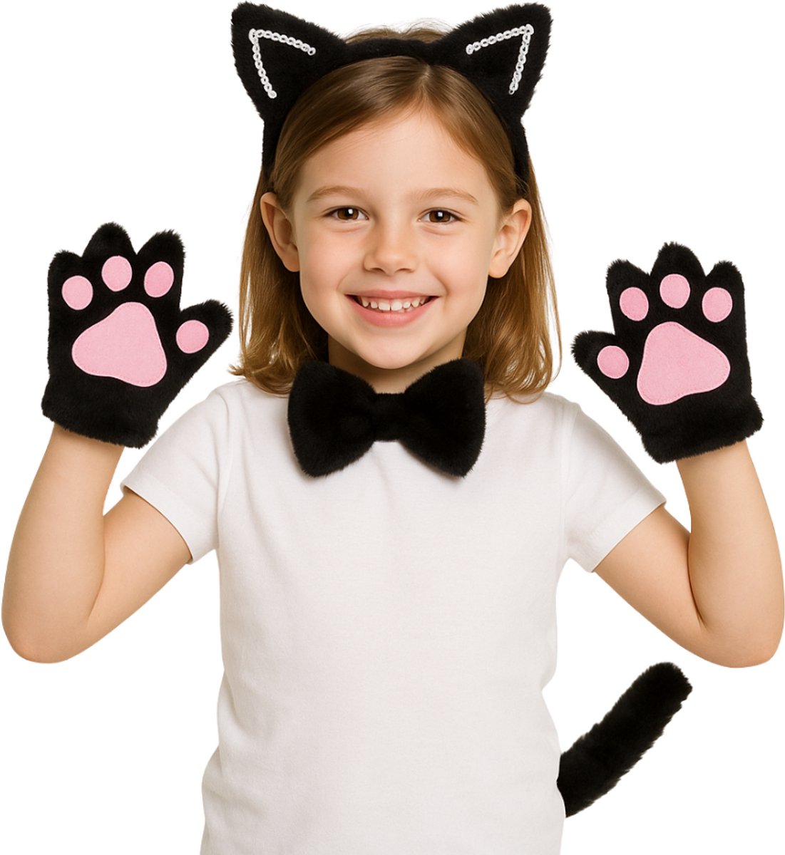 Kat Zwart Verkleed Accessoires