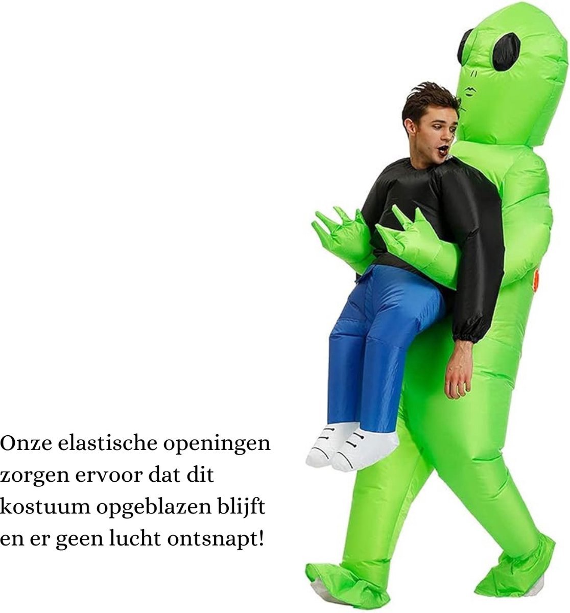 Opblaasbaar Alien Kostuum voor Volwassenen
