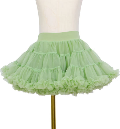 Pastel Groen Verkleedrok met Tule