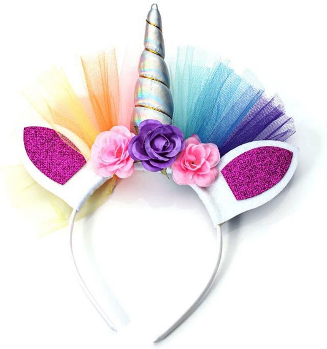 Unicorn Verkleedjurk met eenhoorn haarband