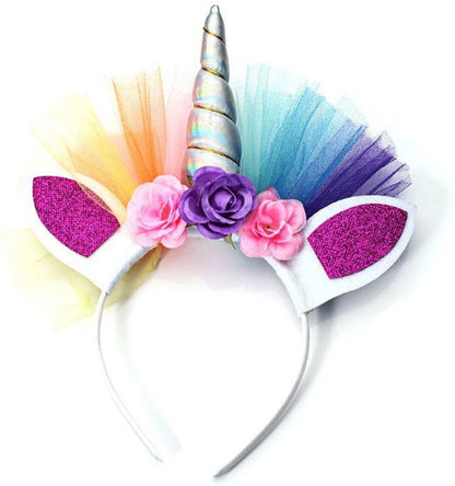 Unicorn Verkleedjurk met eenhoorn haarband