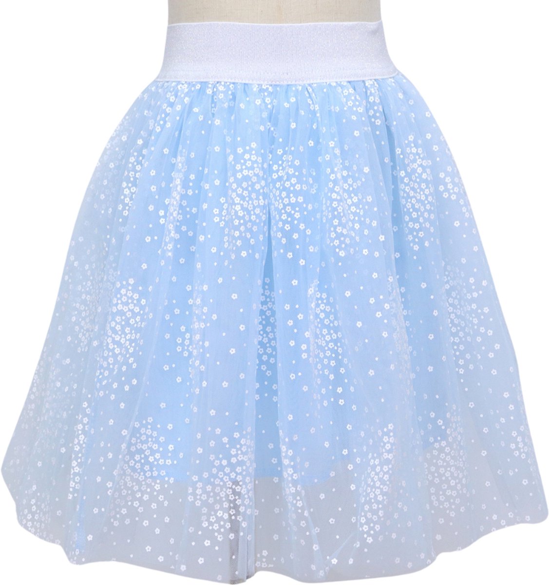 Licht Blauw Verkleedrok met Tule