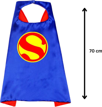 Set van 2 Superman en The Hulk Superheld Cape en Masker Set