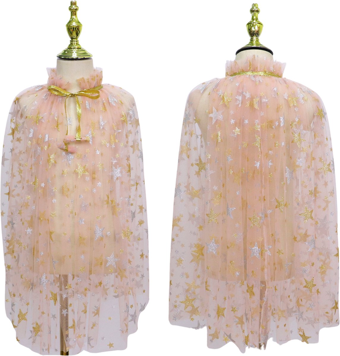 Verkleedcape met Accessoires Beige kleuren