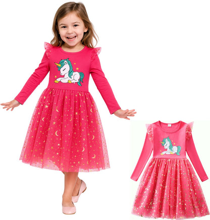 Comfortabele Unicorn Verkleedjurk Meisjes
