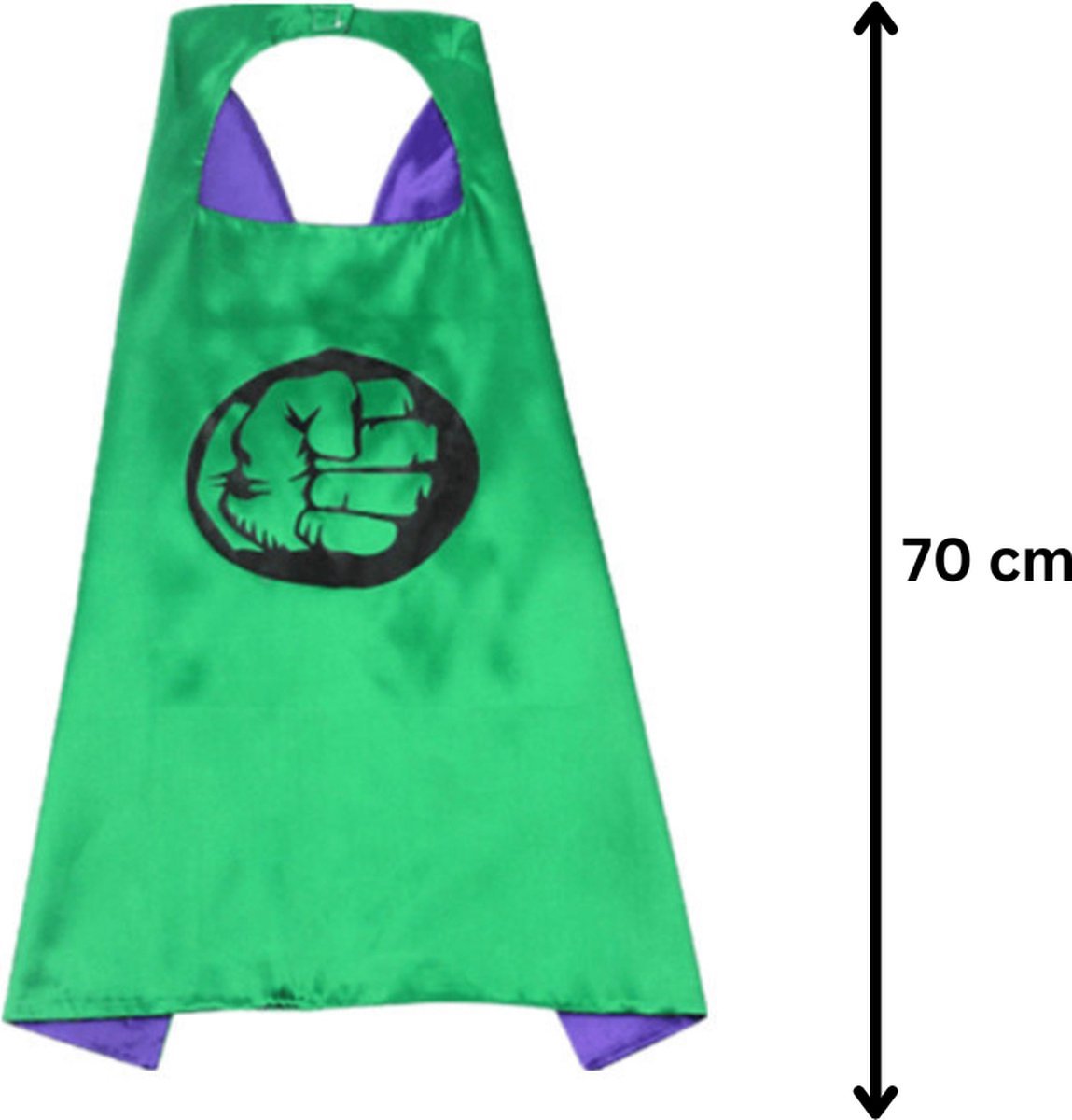 Set van 2 Superman en The Hulk Superheld Cape en Masker Set
