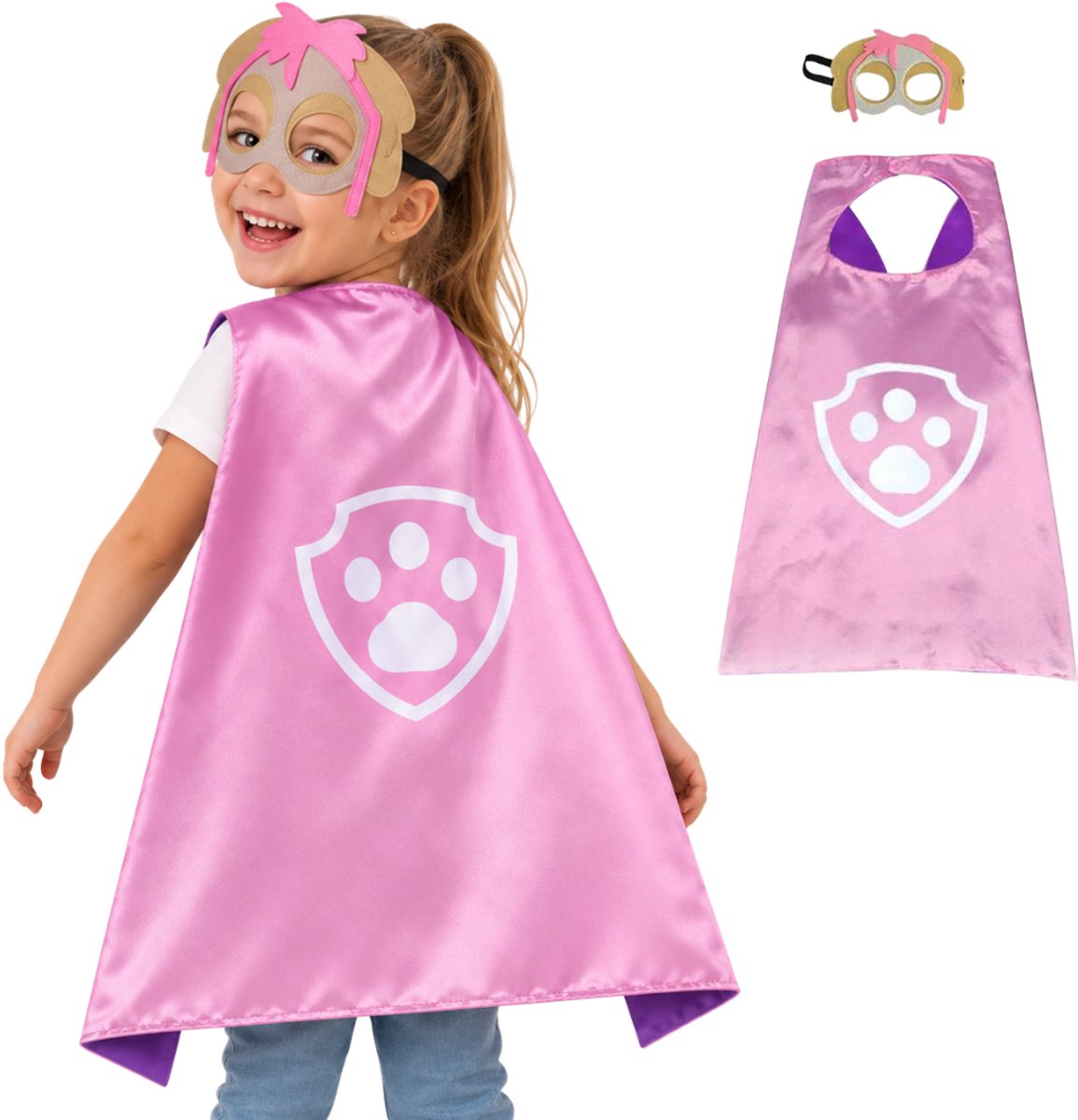 Skye Paw Patrol Cape en Masker Set