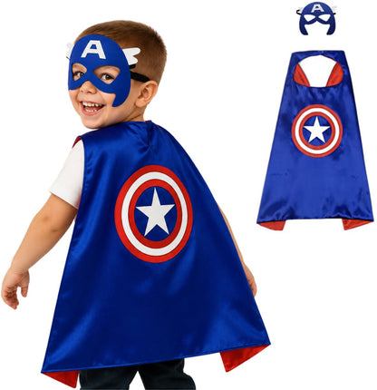 Captain America Superheld Cape en Masker Set