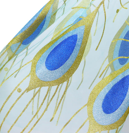Verkleedcape met Accessoires Blauw met Paauw Vere