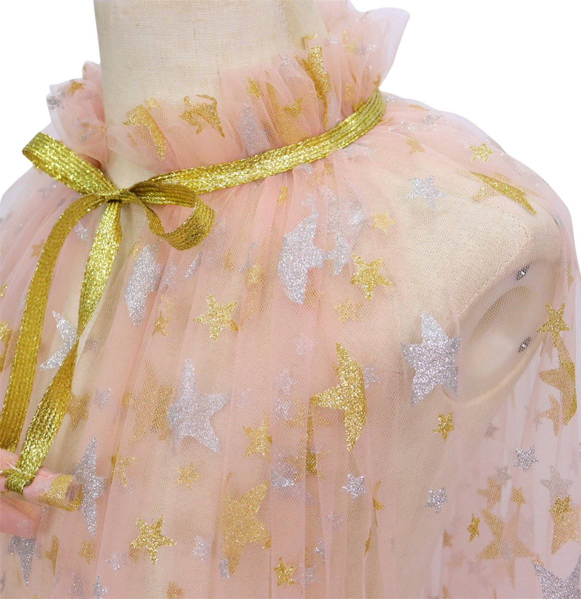 Verkleedcape met Accessoires Beige kleuren